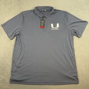 Travis Mathew Volleyball Polo Shirt Mens 3XL Blue Nights Performance Lightweight